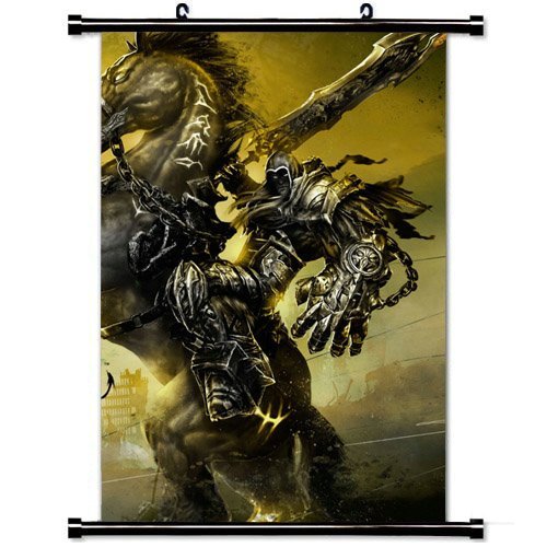 23.6 X 35.4 Inch Wall Posters,Darksiders War Horse Sword Name Ruin (60cm X 90 cm) Fashionable Home Decor Wall Poster Fabric Painting
