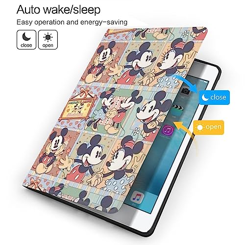 ミッキーマウス ミニーマウス iPad 第9/8/7世代 (2021, 2020, 2019) ケース 薄型 軽量 傷防止 人気 オートスリープ/ウェイク対応 iPad 10.2 用 ケース アイパッド iPad9 iPad8 iPad7 カバー おしゃれ ソフト 多角度調整 かわいい スマートカバー キャラクター 保護カバー グッズ