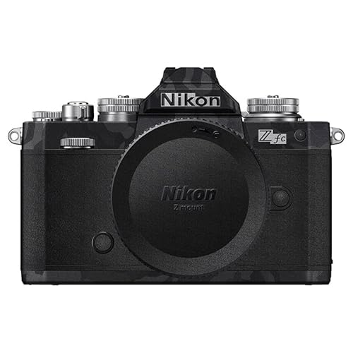 カメラ 保護レザーフィルム カメラ本体 保護フィルム Nikon Zfc Z fc カメラ + Nikkor Z DX 16-50mm レンズ 用 3M材料 ブラック迷彩