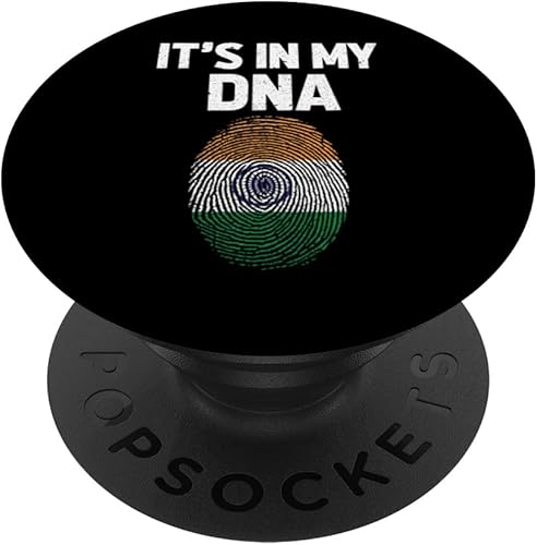 It's In My DNA - Bandera india para hombres y mujeres, orgullo PopSockets estándar PopGrip