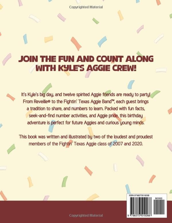 My 12 Aggie Friends: A birthday bash of counting, tradition, and Aggie fun! - Image 2