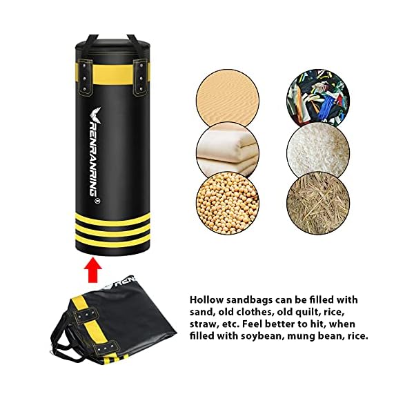 Punching Bag - Heavy Hanging Boxing Bags for Adults, Boxing Equipment, Heavy Punching Bags Set with Expansion Screw, Ceiling Hook for Home Gym Training MMA, Kickboxing, Muay Thai, Karate