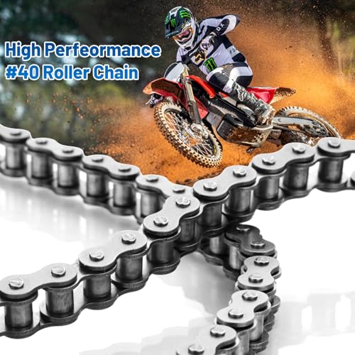 Chaîne à rouleaux 40 complète pour remplacer une transmission usée