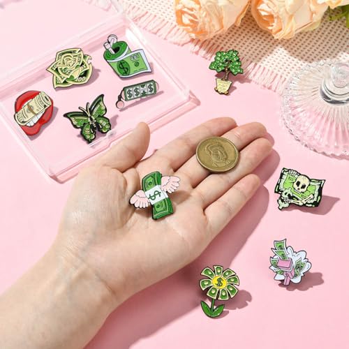 Image of Airssory Mixed Styles Bee Flower Tarot Ribbon Travel Theme Alloy Brooches Pins for DIY Clothes Backpack Hats Jackets Craft