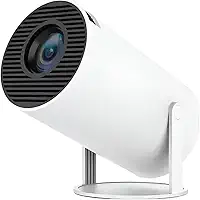 Mini Projetor Portatil 5G Wifi 6 BT 5.0 Android 11 Projeção Led Auto de Correcção Trapezóide Horizontal Projetor 4K 1080P Full HD Suporte 8000 Lumens 180°Girável Premium