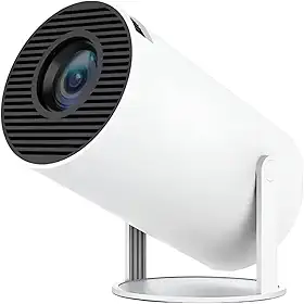 Mini Projetor Portatil 5G Wifi 6 BT 5.0 Android 11 Projeção Led Auto de Correcção Trapezóide Horizontal Projetor 4K 1080P Full HD Suporte 8000 Lumens 180°Girável Premium