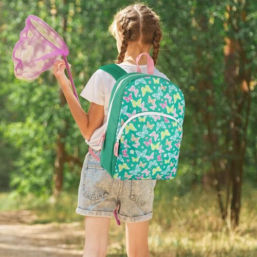 Image of Trail maker 15 Inch Kids Backpacks for Boys & Girls | Preschool, Kindergarten, Elementary School Backpacks with Adjustable, Padded Straps (Beautiful Butterflies)