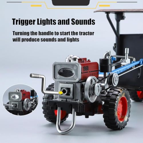 Image of RC Farm Tractor Toy 4WD 2.4GHz Remote Control with LED Rechargeable.