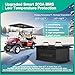 105AH 36V Lithium Golf Cart Battery with 25A Fast Charger and 2.8-inch LCD Touchscreen,Built-in 200A BMS and Bluetooth,Up to 6000+ Deep Cycle,Perfect for Golf Carts,Club Car,Lawnmower
