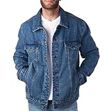MATÉRIAUX DURABLES - L'extérieur en denim est composé à 100 % de coton pour assurer la qualité et la durabilité. Cette veste est lavable en machine pour un entretien facile, veuillez consulter les instructions d'entretien de l'étiquette