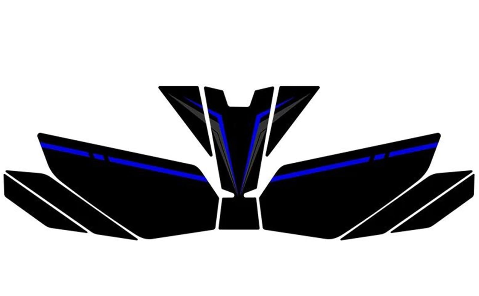 Dtsgcx Color16 Motorcycle Body Fairing Sticker Tank Pads Gas Grip Traction Protector For Ninja 400(Color16)