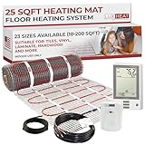 radiant floor heating mat with thermostat bundle