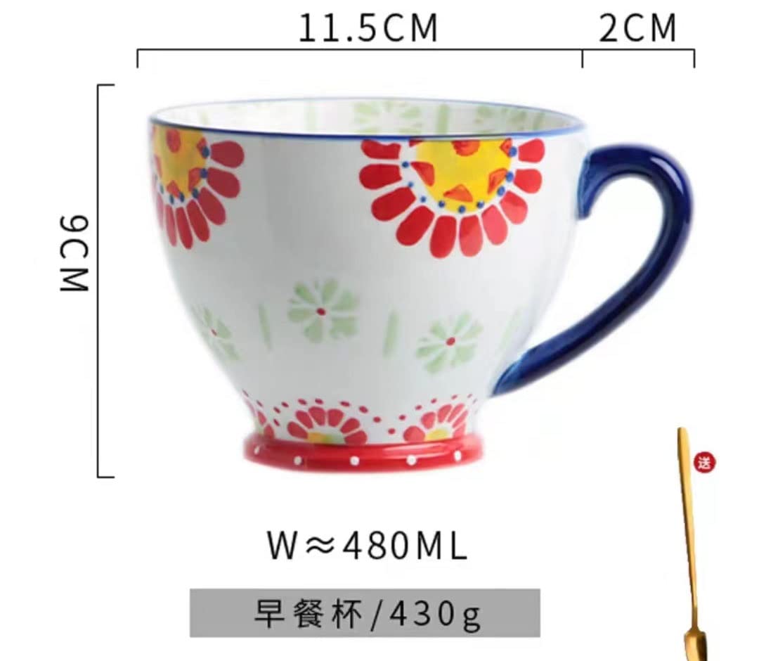 Filiżanka do herbaty, Kubek z porcelany Cupbone, Premium Ceramiczny Kubek Do Kawy Filiżanka Herbaty Filiżanka Wody, Kubek Ceramiczny Kubek Płatki Owsiane Śniadanie Kawa Butelka Mleka Kreatywny Ręcznie