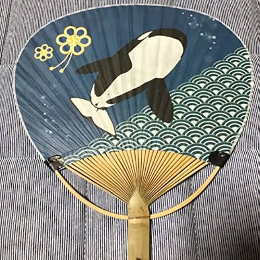 Amazon.co.jp: 名古屋港水族館 竹うちわ シャチ アース : ホーム