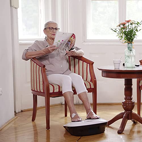 Fit King Foot Circulation Stimulator Machine (Fsa Hsa Eligible) With Ems Tens Pads, Advanced Nerve Muscle Massager For Neuropathy Pain And Circulation,Plantar Fasciitis,Diabetes,Rls Pain Relief #TOP6