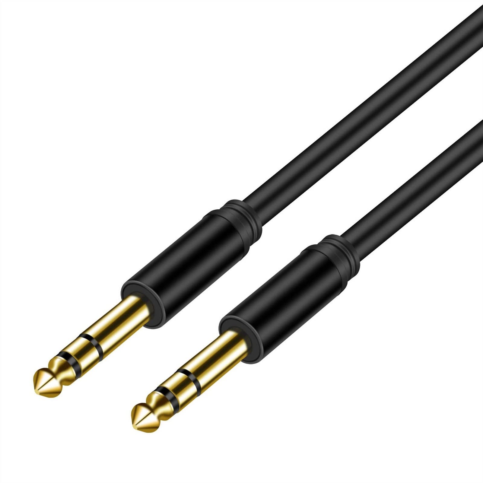 Gitarren instrumentenkabel 6,35 Mm Bis 6,35 Mm Instrumentengitarrenkabel, 1/4 "männliches Bis 1/4" Männliches Ausgewogenes Stereo-Kabel (Size : 6 m)