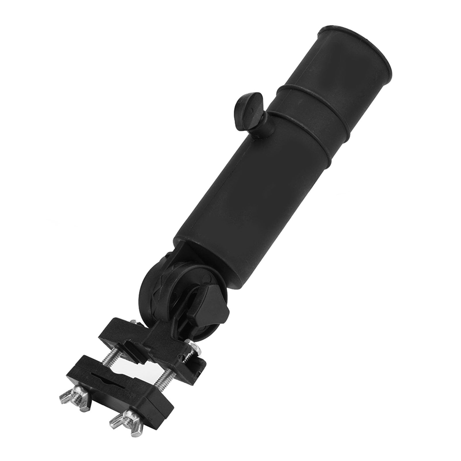 Culnflun Golf Cart Umbrella Holder Stand, 9.84inch Golf Umbrella Holder Adjustable Universal Umbrella Clamp for Golf Trolley Handle Wheelchairs Bikes