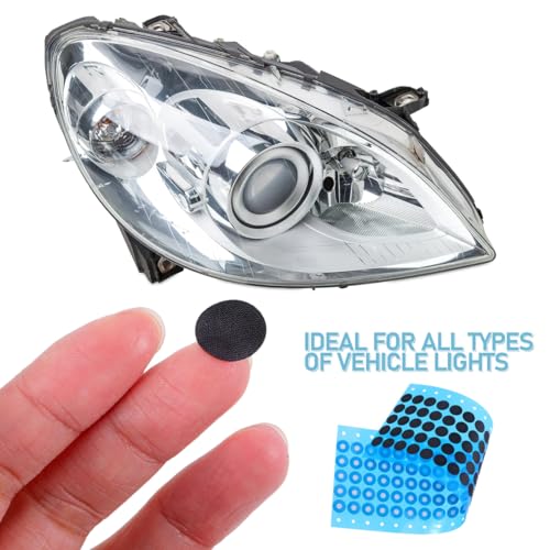 Alipis Antibeschlag Folie Auto 1.20X1.20In Atmungsaktive wasserdichte Fahrzeuglicht Membran Selbstklebend Für Klare Sicht Und Sichere Fahrt Bei Allen Wetterbedingungen