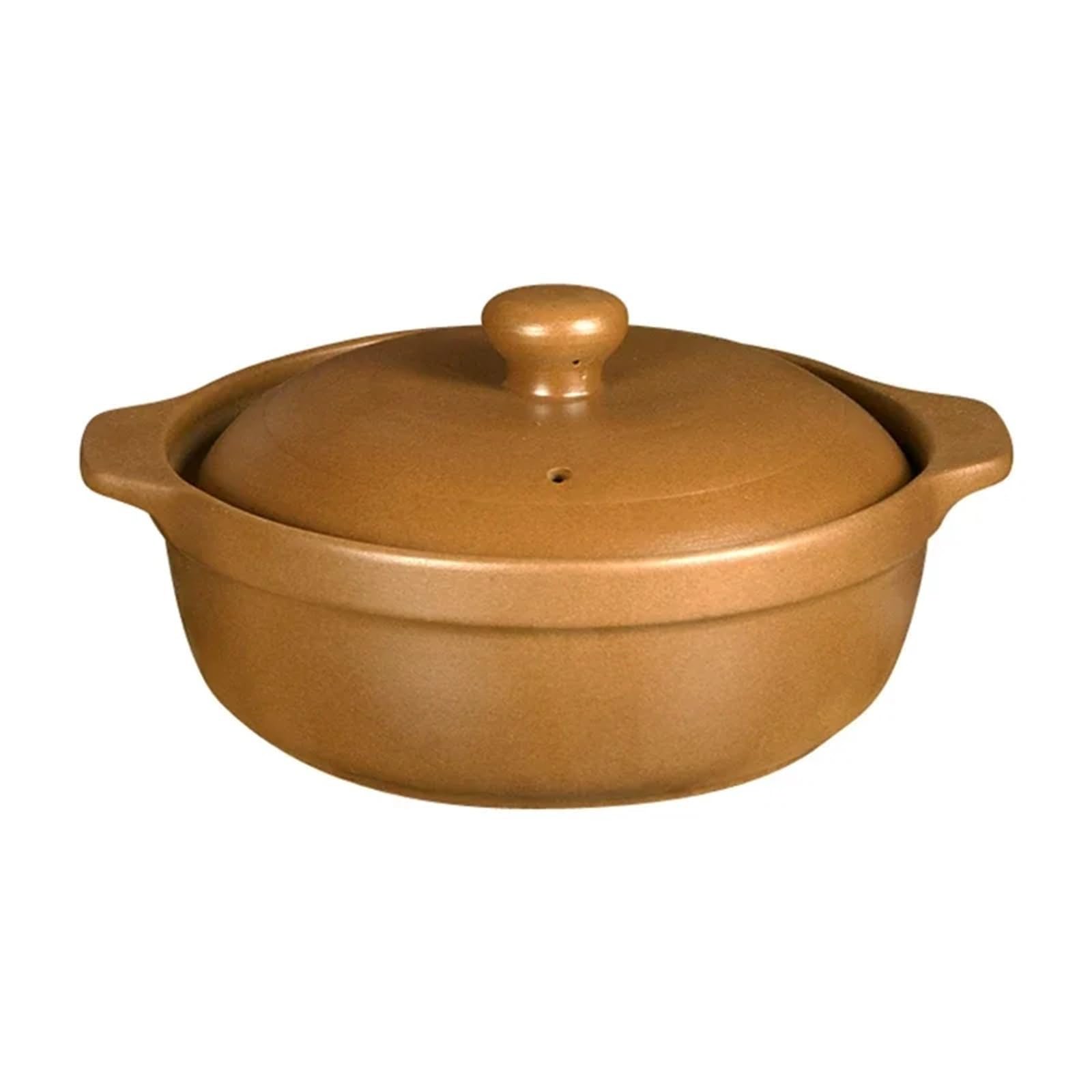 Casseruola, casseruole, pentole per Cucinare, pentole in Ceramica, pentole in Pietra, casseruole Non smaltate, pentola per zuppa (Un Colore, 20 cm)