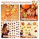 Mini Künstliche Kürbisse, Künstliche Ahornblätter Kürbis, Mini Künstliche Kürbisse Deko Set, Halloween Kürbis Deko, Tannenzapfen und Kürbis, für Halloween das Erntedankfest Weihnachten Partydekor (50)
