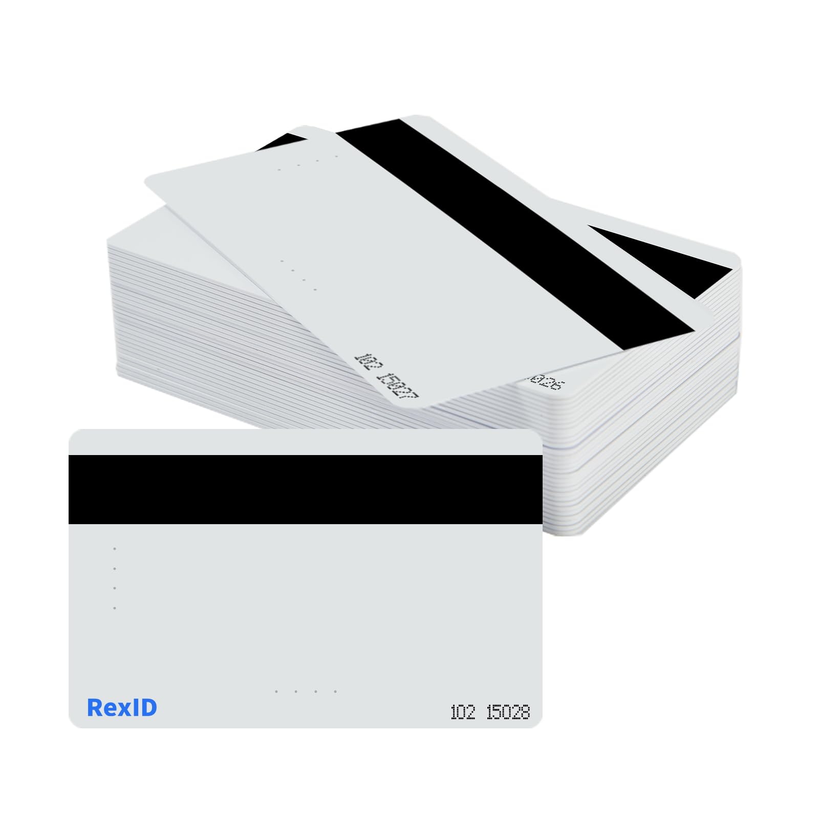 RexID Unprogrammierte 125 kHz 25 Stück leere Chipkarte mit Hi-Co Magnetstreifen ISO-Näherungskarte arbeitet mit REXID Decoder für flexible Programmierung von H10301 FC und ID-Bereich für