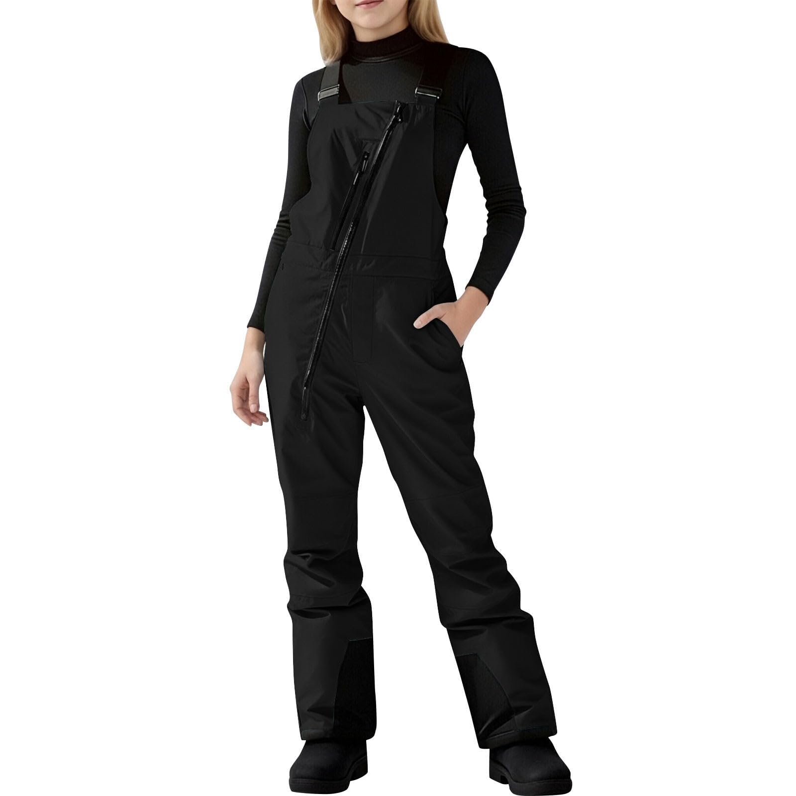 2026 Traje de Nieve Aislado Genérico para Niñas Pelele de Esquí con Peto para Deportes de Invierno al Aire Libre