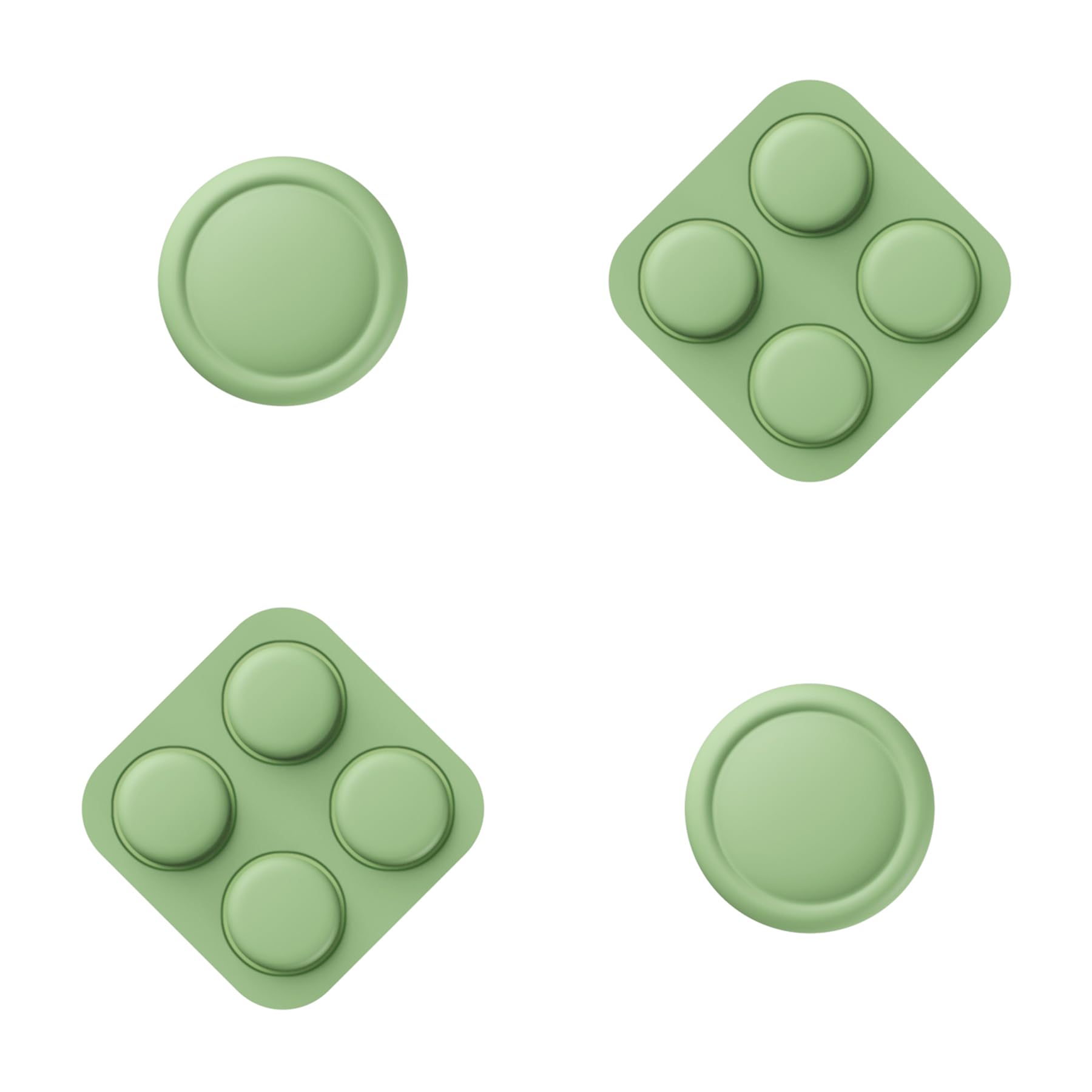 PlayVital Tapas Protectoras de Silicona para Nintendo Switch 2 (2025), 1 Par de Agarres para el Pulgar y 4 Tapas de Botones ABXY Direccionales para Joycon 2, Tapones para Joystick (Negro) — view 11