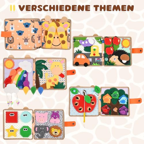 Image of PATPAT Busy Board for Toddlers