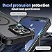 jaroco Magnetic for iPhone 15 Pro Max Case, [Compatible with MagSafe][Military Grade Drop Protection][Heavy Duty Protection][Non-Slip][Shockproof] 2-Layer Durable Bumper Phone Case 6.7''-Black
