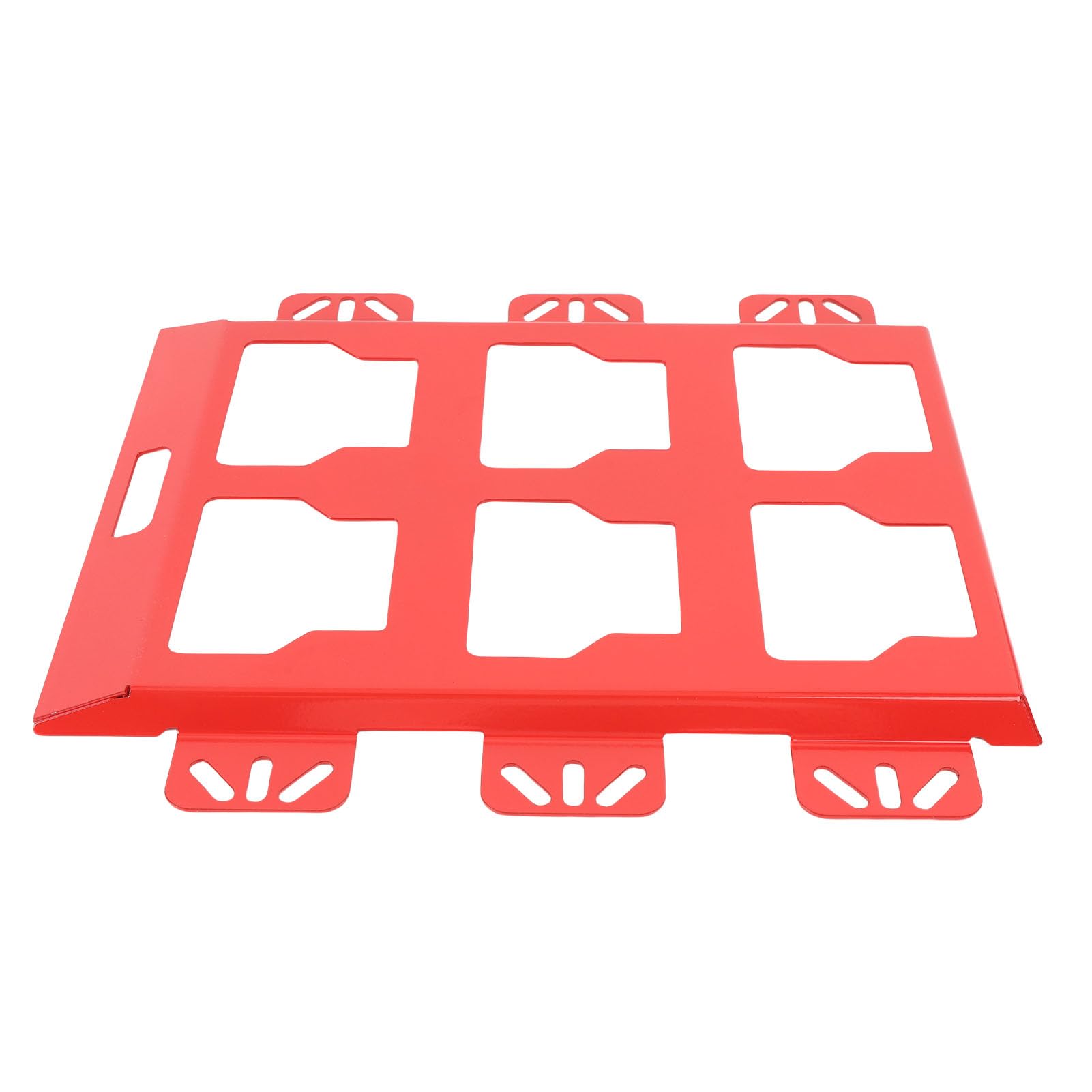 Placa de Montaje de Caja de Almacenamiento de Herramientas, Acero Inoxidable, Diseño de Bloqueo Seguro, Ideal para Organización de Herramientas de Vehículos, de Garaje y Plataforma de Camión