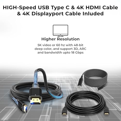 Thunderbolt 4 Docking Station Dual Monitor