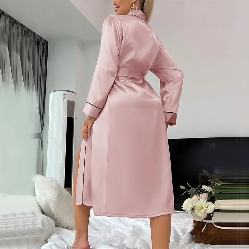 Bata Seda Mujer Camisón de verano hasta la rodilla for mujer
