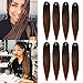 Produktbild (55.8cm,8 Packs) Hair Braid Pre Stretched Flechten Haarverlängerung Haar EZ Braid Niedrigen Temperatur Synthetische Faser Perücke Crochet Zöpfe Professionelle Juckreiz Free Twist Braid für Frauen