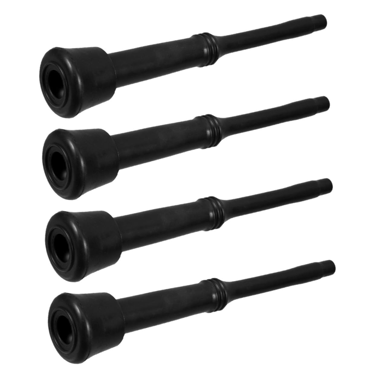 Kisangel Manicotti da Mungitura in Gomma Nera 4 Pezzi per Macchina Mungitrice, Accessori per Allevamento Bestiame Capre e Pecore, Riducono Stress e Discomfort Durante Mungitura