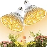 Súper disipación de calor: las bombillas LED de crecimiento están hechas de carcasa de radiador de aluminio de metal y forma de paraguas, que pueden calentar el calor de manera eficiente y eficiente. El consumo de energía real equivalente a 100 W es de aproximadamente 20 W, lo que significa bajo consumo de energía, alta eficiencia luminosa, mayor vida útil y mayor eficiencia energética.