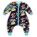 Baby Schlafsack mit Beinen Abnehmbare Ärmel,KinderSchlafsack Baumwolle Cartoon Schlafsack mit Füßen für Junge Mädchen Unisex Overall Schlafanzug Sommer,Dinosaurier/XL