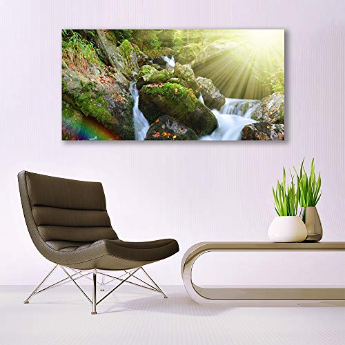 Impression sur toile 140x70cm déco mural paysage nature coloré - 4