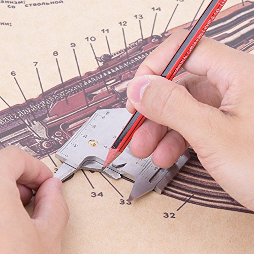 Medidor de Inspeção de Soldagem Aço Inoxidável HJC-40 Superfícies Soldadas Juntas Medidor de Altura