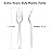 Dealusy 360 Count Extra Heavy Duty Clear Plastic Forks Disposable, BPA-Free, Heat Resistant, Solid and Durable Disposable Forks Bulk, Premium Plastic Forks heavy duty for Party Supply