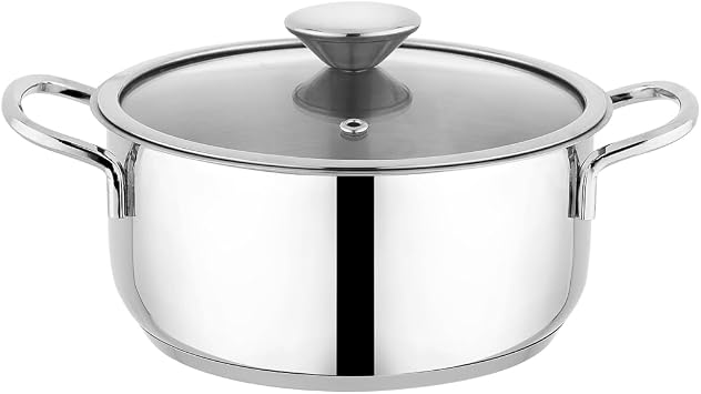 Schafer Steel Storm Steel Cookware Set 6 Pieces-Inox