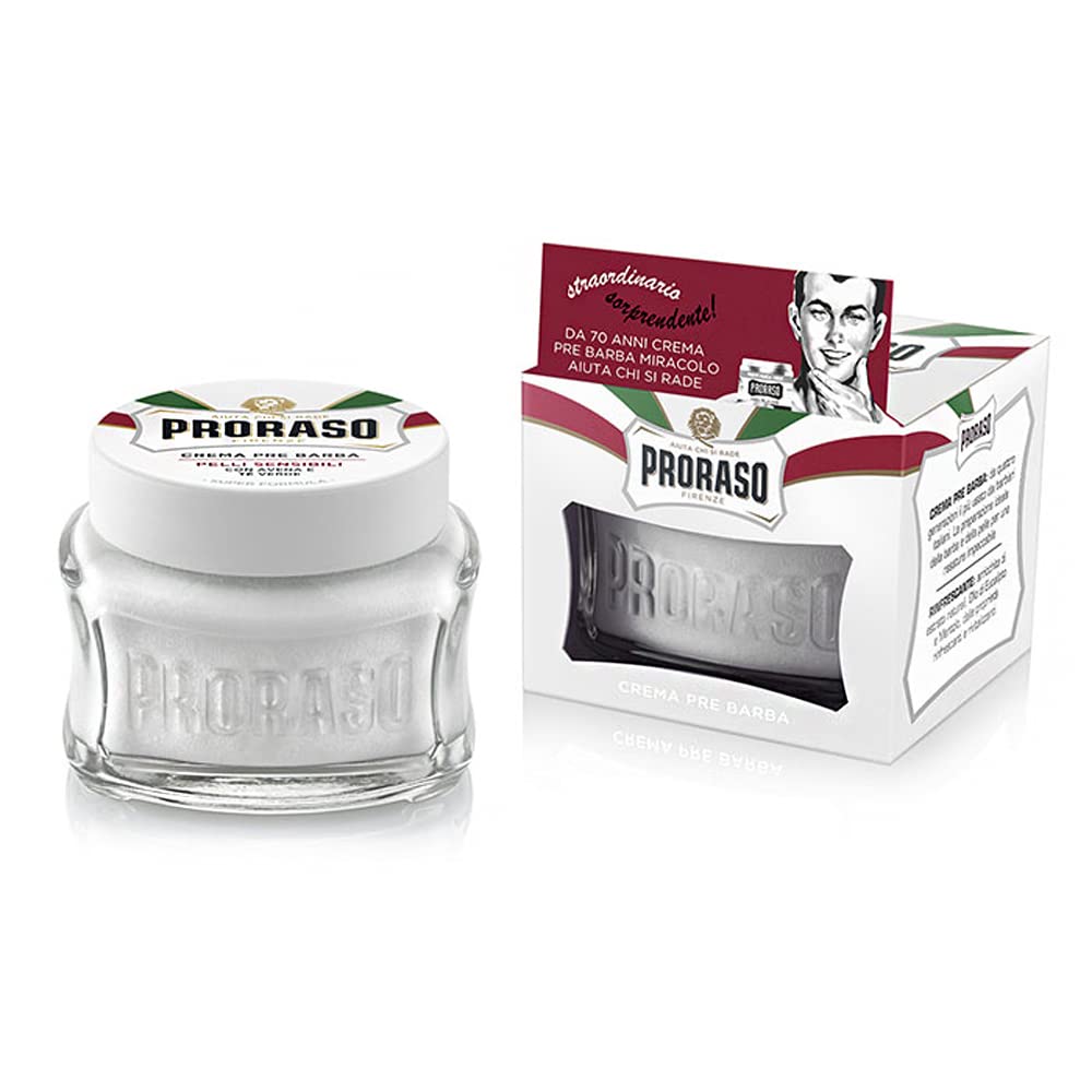 PRORASO 6X100ML CREMA PRE BARBA ANTI IRRITAZIONE CON TE' VERDE E AVENA