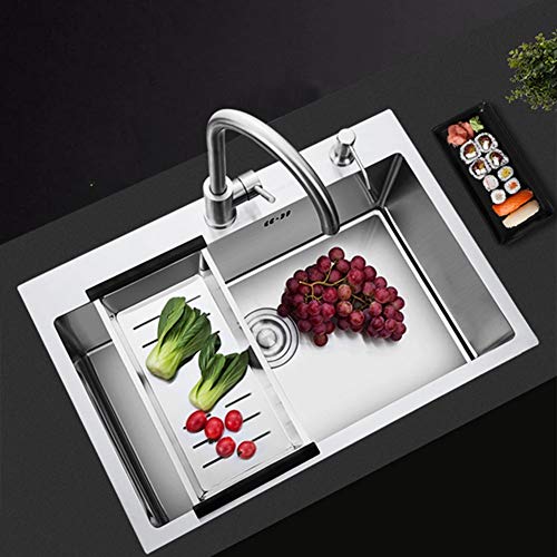 Robinet d'évier rétractable grand arc pour cuisine moderne - 4