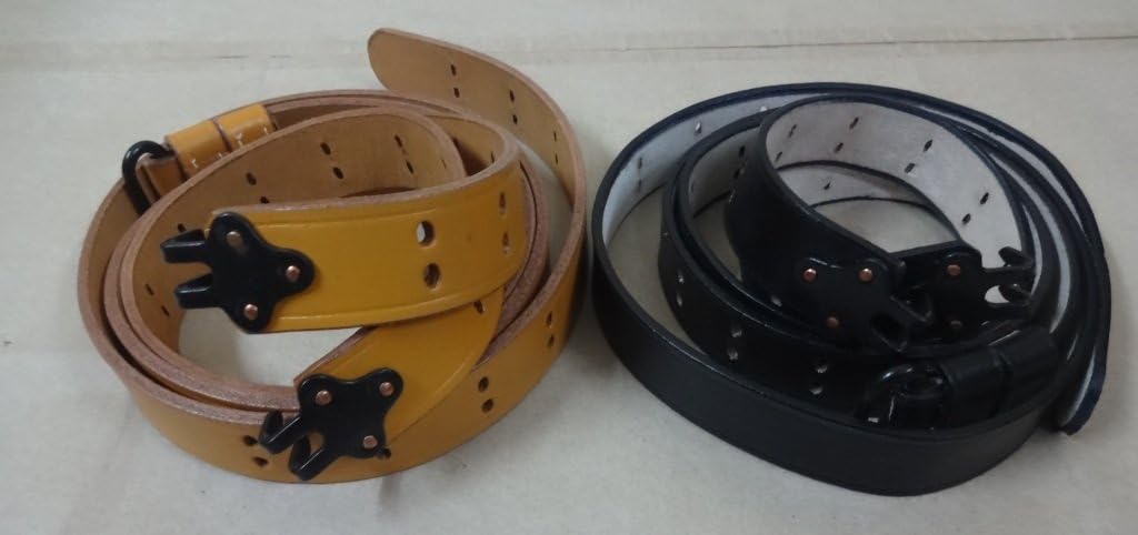 US Springfield WWI 1907 Pattern Leather Sling (Set of 02 Colors) (Steel Fitting)