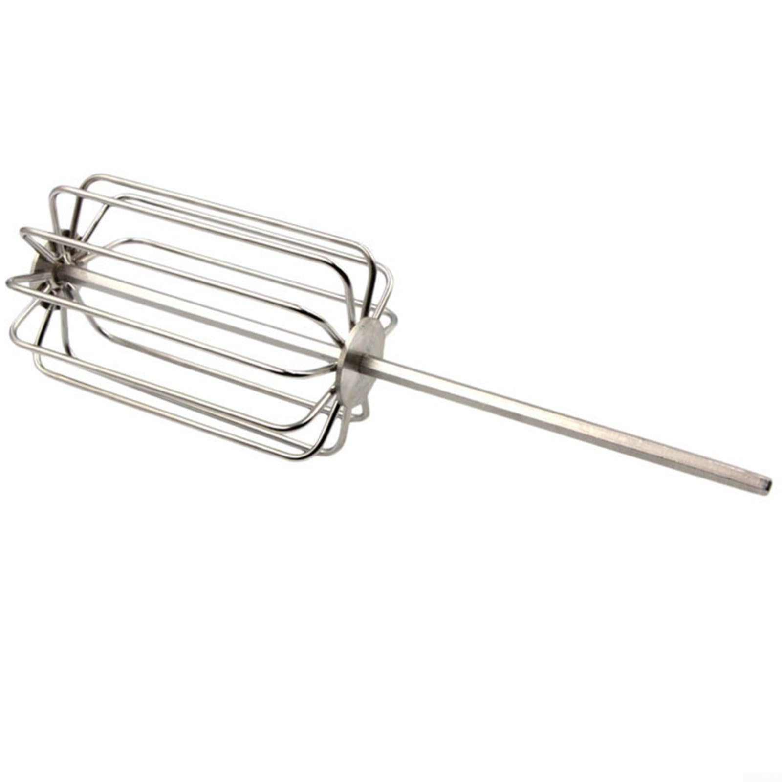 Edelstahl Groundbait Mixer mit 11 Klingen für Karpfenangeln, Robuster Köder Rührbesen zum gleichmäßigen Verteilen von Aroma, Langlebiger Futtermittel Mischer für Teich und See, Silber 43cm