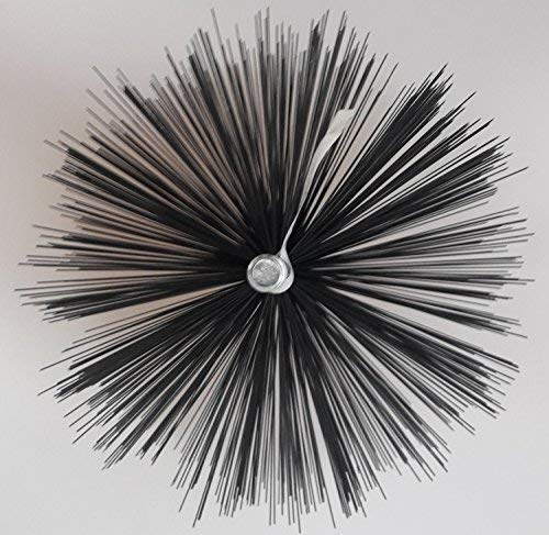 Ofenrohrbürste Drahtbürste Kaminbürste Heizkesselbürste Kaminofenbürste Kaminbesen Rohrbürste aus aus formstabilem Stahldraht Kaminkehrerqualität (150mm)