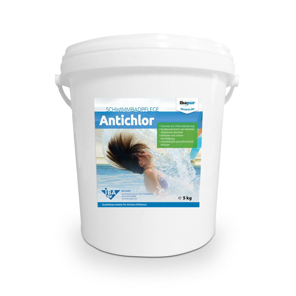 IBA 5 kg Antichlor Chlorvernichter Chlor-Ex Neutralisator Pool Schwimmbecken