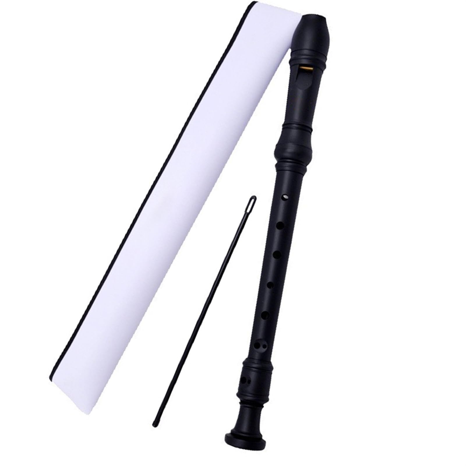 8-Loch C-Tune Hohes, Schülerspezifisches Blockflöten-Musikinstrument, Schwarz Tenorflöte