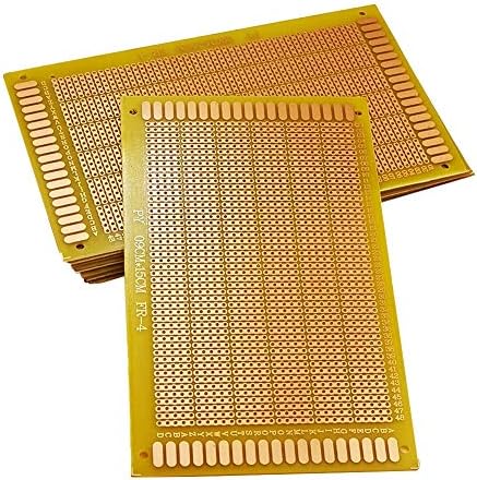YUNGUI 5PCS Perf Board Stripboard,9X15cm Copper Circuit Board Single Sided PCB Board Breadboard For DIY Arduino Soldering and Electronic Experiment