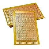 YUNGUI 5PCS Perf Board Stripboard,9X15cm Copper Circuit Board Single Sided PCB Board Breadboard For