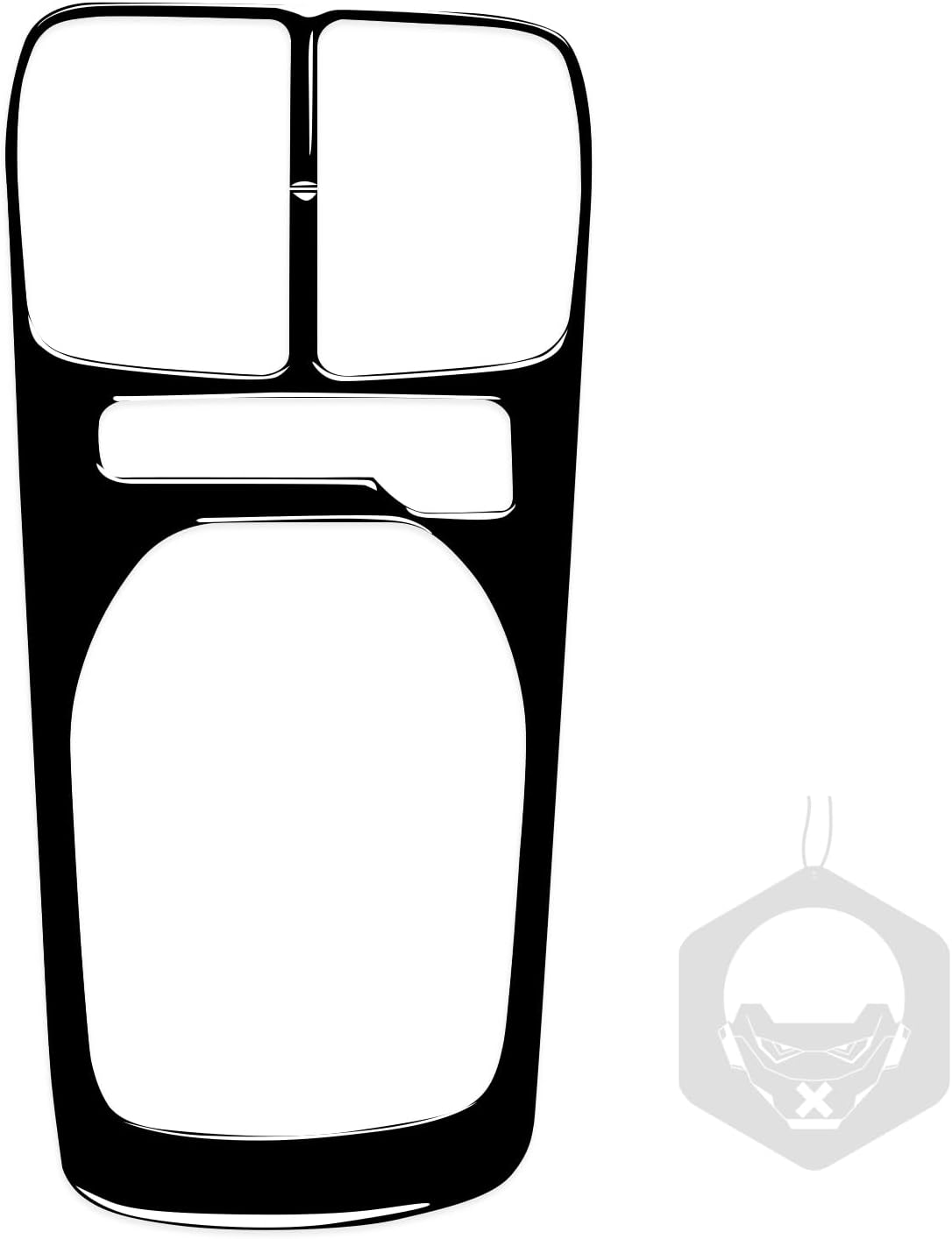 Car Automatic Gear Shift Panel Frame Decal Glossy Piano Black Interior Trim Compatible with Chevy/Chevrolet Camaro 2012 2013 2014 2015 Sticker Accessories Decoration - A